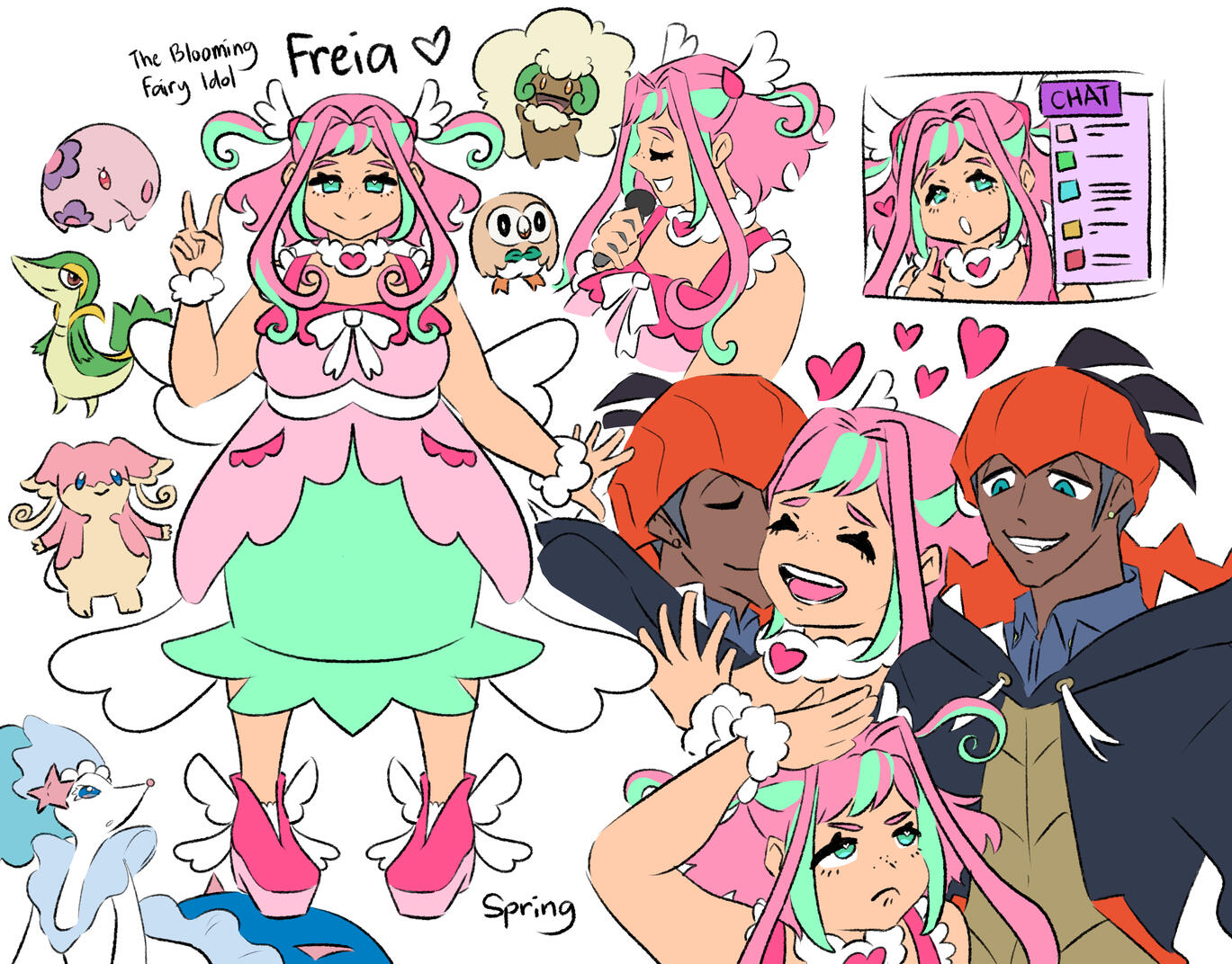 🩷 artsybarrels // spring freihan refsheet