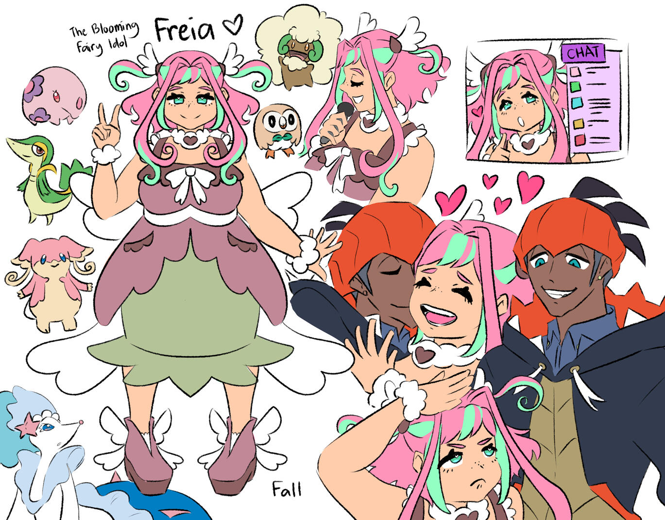 🩷 artsybarrels // fall freihan refsheet