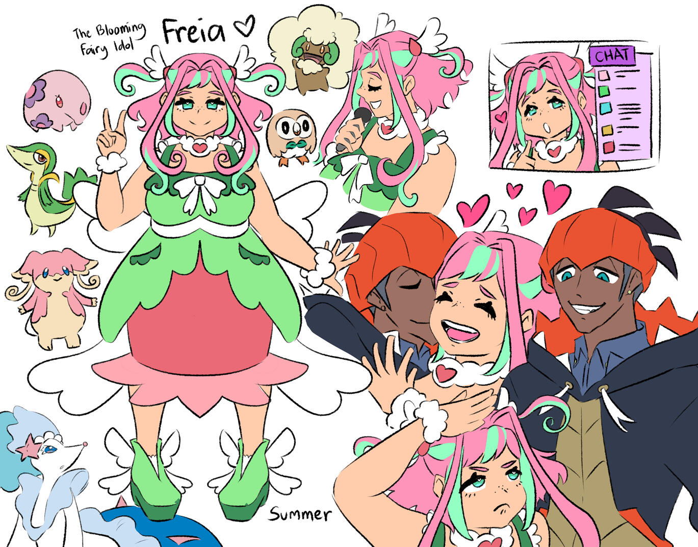 🩷 artsybarrels // summer freihan refsheet