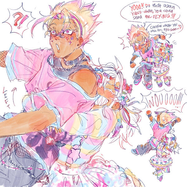 💚 @mizusabas on twitter // yukio loves carrying ryu-chan