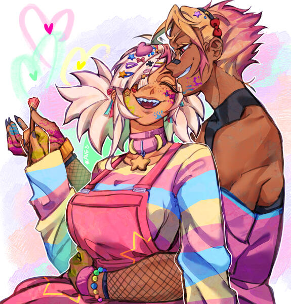💚 @puplexis on twitter // i wish life could just go on like this~ 🖼️ // decora ryuyu painting