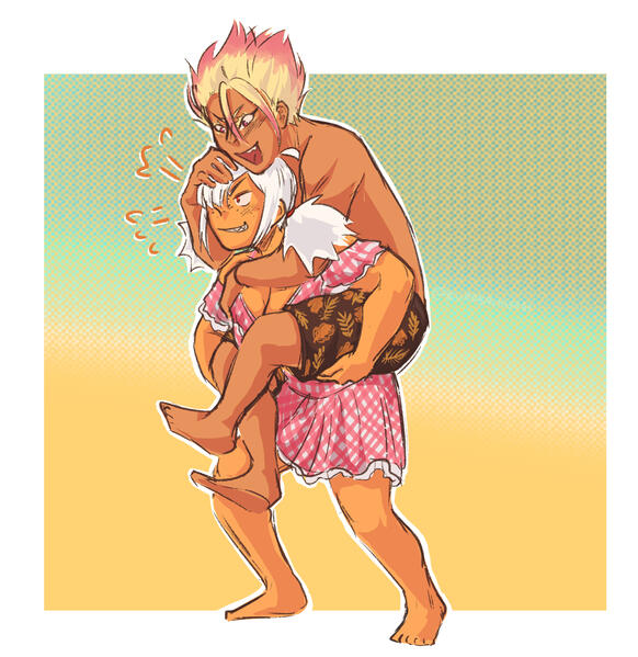 💚 @kurobachisagi on twitter // yukio is one strong girlfriend!! 💪😤💖