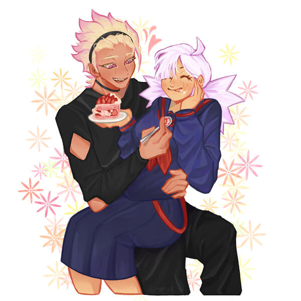 💚 @toffiecat_ on twitter // feeding shortcake some shortcake